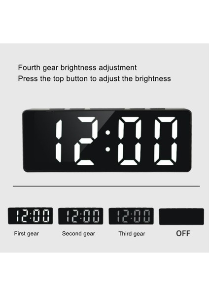 Dijital Çalar Saat Erteleme Elektronik LED Saat Beyaz (Yurt Dışından) fırsatları
