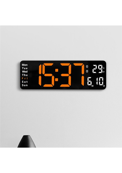 Ekran Zamanlayıcı Geri Sayım Masa Saati Duvar Çift Alarm LED Saatler C (Yurt Dışından)