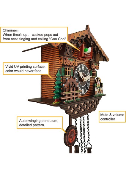 Ev Çocuk Odası Dekorasyonu Için Ahşap Saat Duvara Monte Saat (Yurt Dışından) modelleri