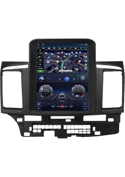 Mitsubishi Lancer (2007-2012) Android 12 Carplay Navigasyon Tesla Ekran Multimedya - 4gb Ram 64GB HDD fiyatları
