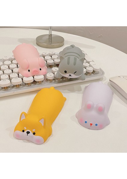 Fare Bilgisayar Dizüstü Bilgisayarı Için Sevimli Bilek Desteği Desteği, Grey-Cat (Yurt Dışından) fırsatları