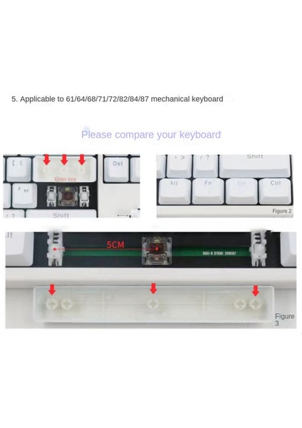 Cherry Mx Switch PBT61 Kırmızı Için Mini Klavye Tuşları Rgb Pbt Klavye Tuş Seti (Yurt Dışından)