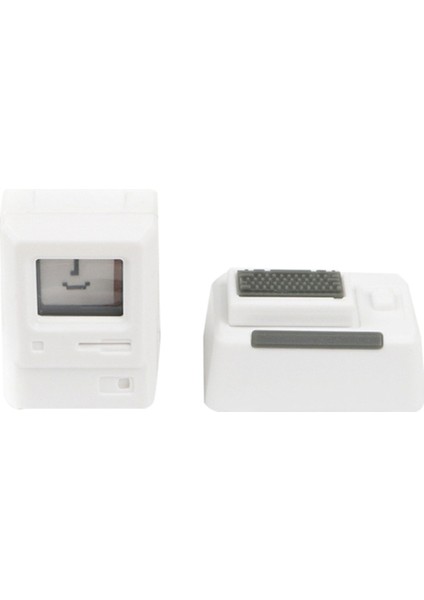 Yeni 80'ler -Macintosh Stili Klavye Tuşları Klasik Retro Klavye Tuşları, Beyaz (Yurt Dışından)