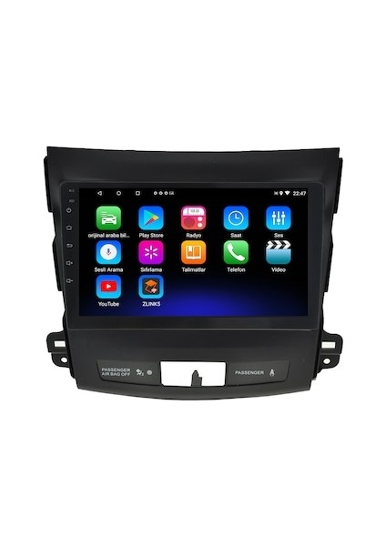 Mitsubishi Outlander (2006-2012) Android 12 Carplay Navigasyon Multimedya - 2gb Ram 32GB HDD modelleri