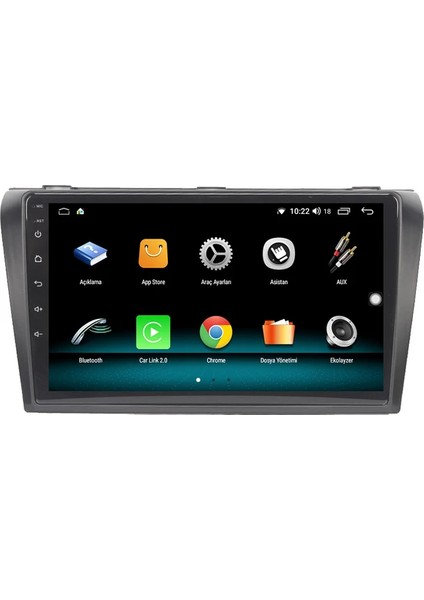 Mazda 3 (2004-2009) Android 12 Carplay Navigasyon Multimedya - 2gb Ram 32GB HDD fiyatları