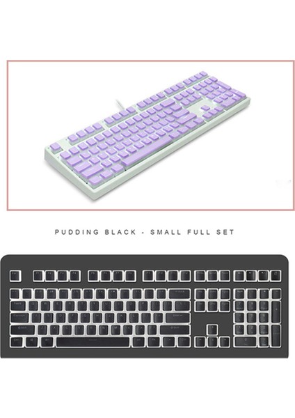 Pudding Keyboard Hat Box Mekanik Klavye (Beyaz) (Yurt Dışından)