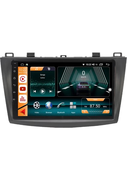 Mazda 3 (2010-2015) Android 12 Carplay Navigasyon Multimedya - 2gb Ram 32GB HDD