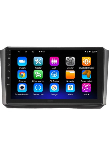 Ssangyong Rexton (2006-2012) Android 12 Carplay Navigasyon Multimedya - 2gb Ram 32GB HDD