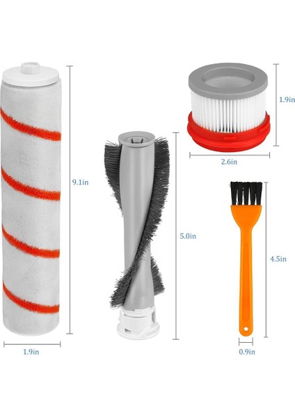 Hepa Filtre Ana Döner Fırça Xiaomi Dreame V9 Için Yumuşak Rulo Fırça (Yurt Dışından) modelleri
