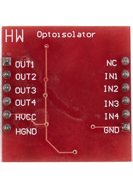 HW-399 Arduino Red Için 4 Kanallı Optocoupler Izolasyon Modülü (Yurt Dışından)