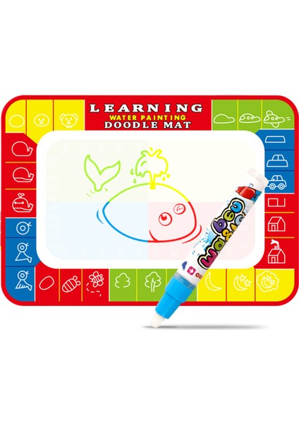 Bebek Oyuncak Su Çizim Mat Boyama Yazma Mat Sihirli Kalem ile Doodle (Yurt Dışından)