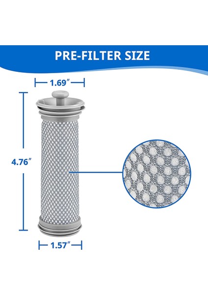 Tineco A10/A11 Hero A10/A11 Akülü Elektrikli Süpürgeler Için Ön Hepa Filtre (Yurt Dışından) fırsatları