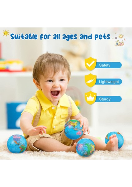 16 Pcs Küre Sıkma Topları, Egzersiz Için 3 Inç Stres Giderici Oyuncaklar (Yurt Dışından) modelleri
