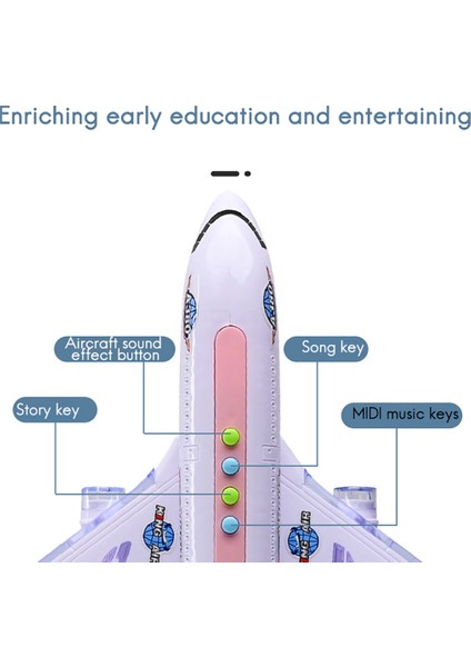Çocuk Uçağı Büyük Oyuncak Uçağı Yolcu Uçağı Evrensel A (Yurt Dışından)