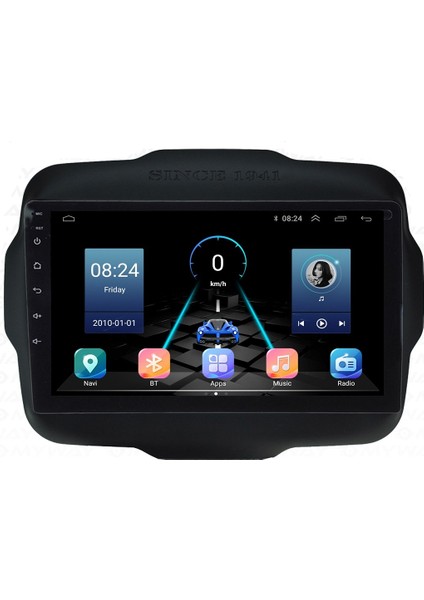 Jeep Renegade (2016-2020) Android 12 Carplay Navigasyon Multimedya - 4gb Ram 64GB HDD