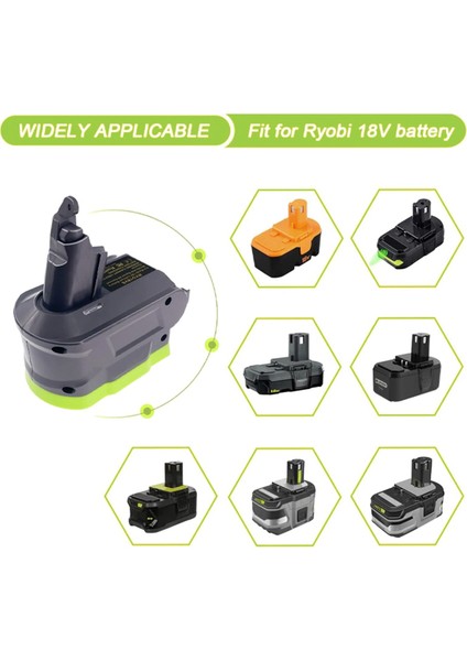 Ryobi 18V Için RYO18V6 Adaptörü Dyson V6 Pil Adaptörüne Dönüştür (Yurt Dışından)
