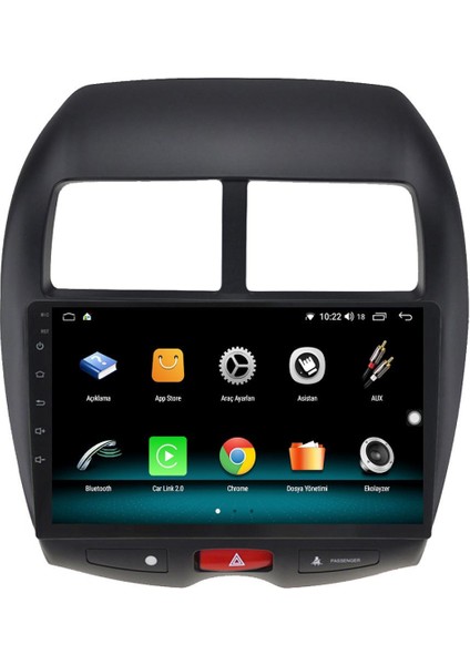 Mitsubishi Asx (2010-2020) Android 12 Carplay Navigasyon Multimedya - 8gb Ram 128GB HDD