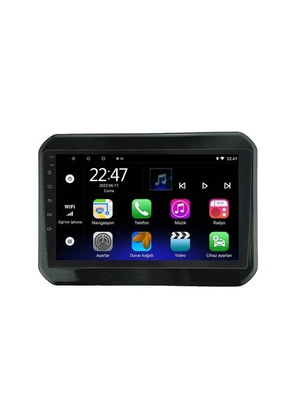 Suzuki Ignis (2014-2020) Android 12 Carplay Navigasyon Multimedya - 2gb Ram 32GB HDD