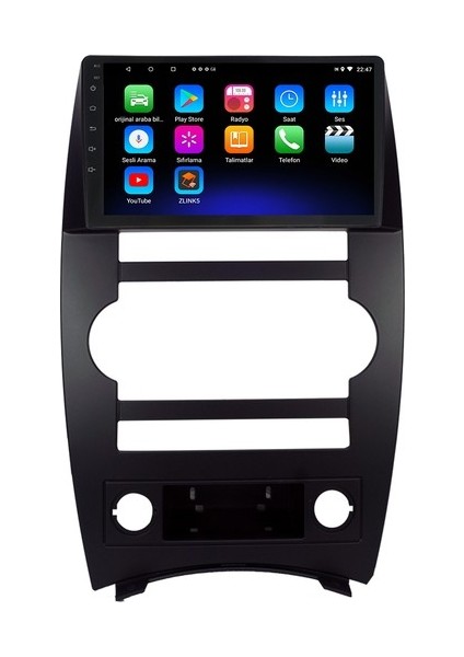 Jeep Cherokee (2004-2007) Android 12 Carplay Navigasyon Multimedya - 2gb Ram 32GB HDD fiyatları