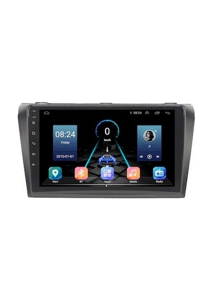 Mazda 3 (2004-2009) Android 12 Carplay Navigasyon Multimedya - 4gb Ram 64GB HDD