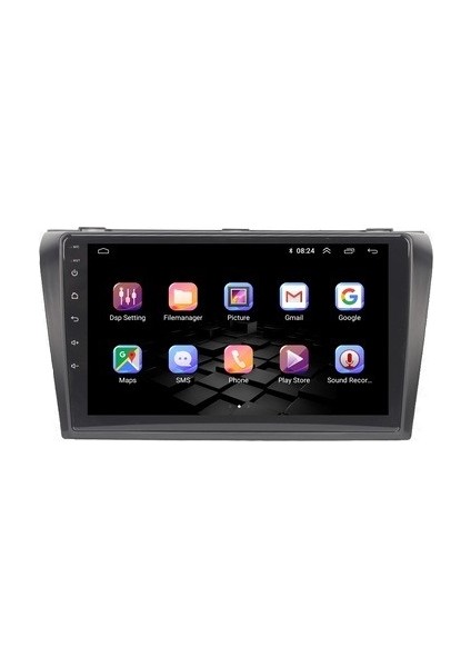 Mazda 3 (2004-2009) Android 12 Carplay Navigasyon Multimedya - 4gb Ram 64GB HDD