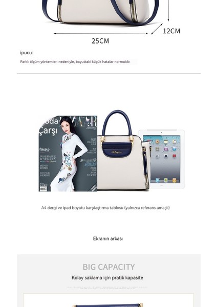 [yüksek Mermi Katlanabilir] Çanta Kadın El Çantası Büyük Kapasiteli Tek Omuz Çapraz Omuz Çanta Gelgit (Yurt Dışından) fiyatları