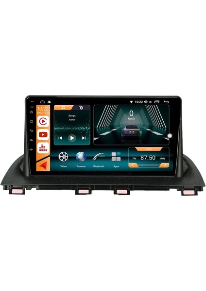 Mazda Axela Android 12 Carplay Navigasyon Multimedya - 8gb Ram 128GB HDD