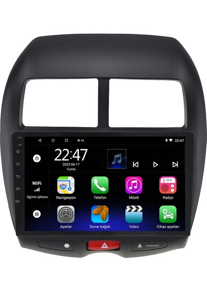 Mitsubishi Asx (2010-2020) Android 12 Carplay Navigasyon Multimedya - 2gb Ram 32GB HDD