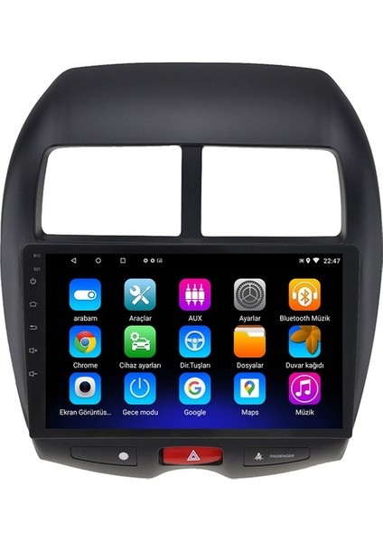 Mitsubishi Asx (2010-2020) Android 12 Carplay Navigasyon Multimedya - 2gb Ram 32GB HDD