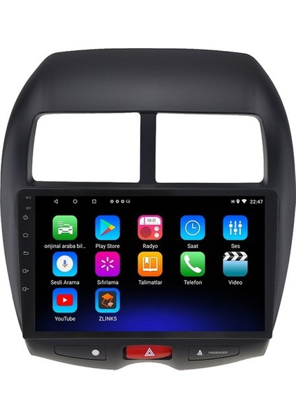 Mitsubishi Asx (2010-2020) Android 12 Carplay Navigasyon Multimedya - 2gb Ram 32GB HDD
