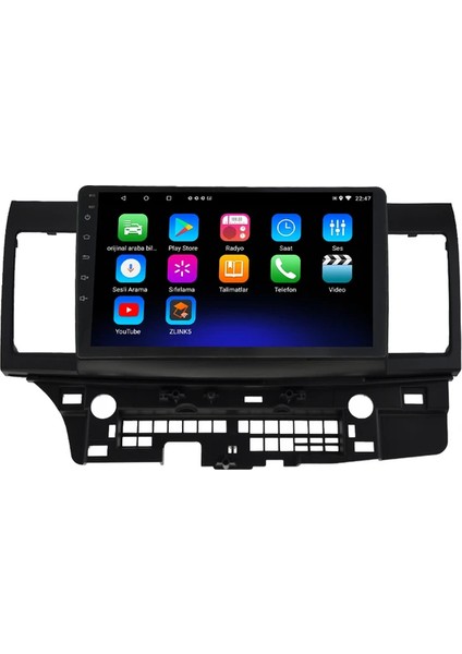 Mitsubishi Lancer (2010-2013) Android 12 Carplay Navigasyon Multimedya - 2gb Ram 32GB HDD fiyatları
