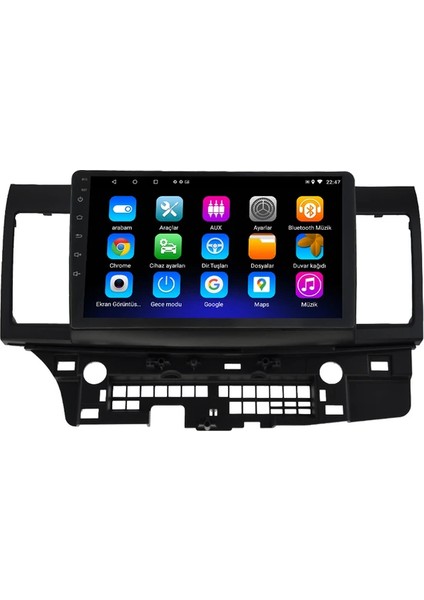 Mitsubishi Lancer (2010-2013) Android 12 Carplay Navigasyon Multimedya - 2gb Ram 32GB HDD modelleri