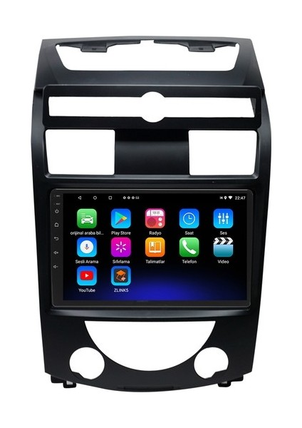 Ssangyong Rexton (2006-2012) Android 12 Carplay Navigasyon Multimedya - 2gb Ram 32GB HDD fiyatları
