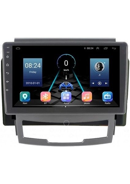 Ssangyong Kyron (2008-2013) Android 12 Carplay Navigasyon Multimedya - 4gb Ram 64GB HDD