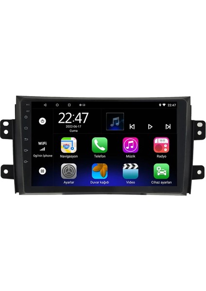 Suzuki Sx4 (2005-2013) Android 12 Carplay Navigasyon Multimedya - 2gb Ram 32GB HDD