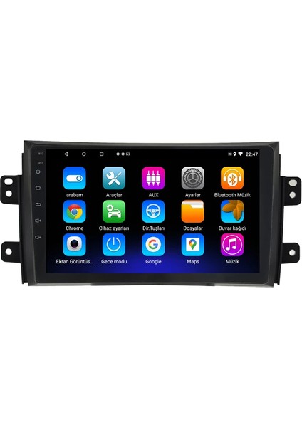 Suzuki Sx4 (2005-2013) Android 12 Carplay Navigasyon Multimedya - 2gb Ram 32GB HDD