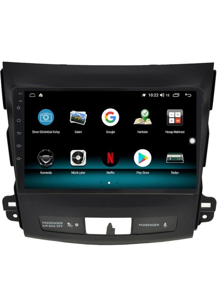 Mitsubishi Outlander (2006-2012) Android 12 Carplay Navigasyon Multimedya - 8gb Ram 128GB HDD
