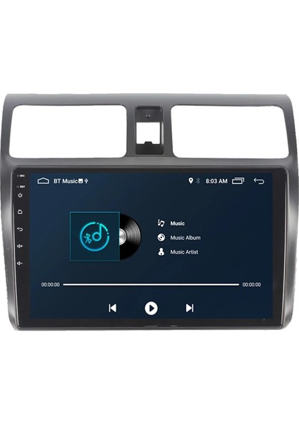 Suzuki Swift (2006-2010) Android 12 Carplay Navigasyon Multimedya - 2gb Ram 32GB HDD