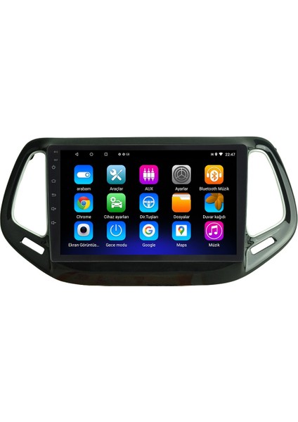 Jeep Compass (2017-2020) Android 12 Carplay Navigasyon Multimedya - 2gb Ram 32GB HDD