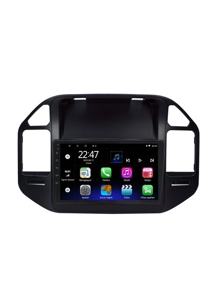 Mitsubishi Pajero (2003-2006) Android 12 Carplay Navigasyon Multimedya - 2gb Ram 32GB HDD
