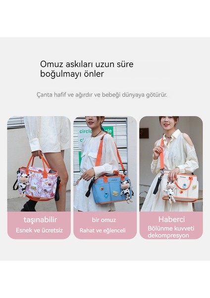 Dstevester Çanta Büyük Kapasiteli Omuz Mumya Çanta Puset Bebek Arabası Anne Çantası Bölme Bekleme Çantası (Yurt Dışından) fiyatları