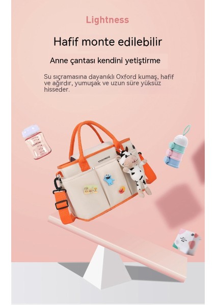 Dstevester Çanta Büyük Kapasiteli Omuz Mumya Çanta Puset Bebek Arabası Anne Çantası Bölme Bekleme Çantası (Yurt Dışından) indirimleri