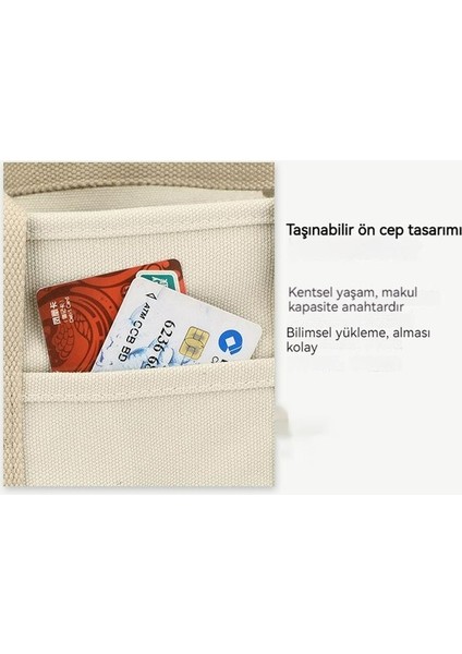 Kanvas Çanta Taşınabilir Messenger Çok Bölmeli Basit Moda Büyük Kapasiteli El Taşıma Küçük Çanta (Yurt Dışından) fiyatları