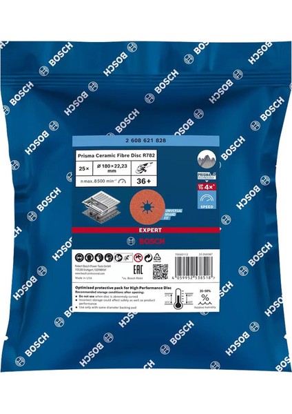 R782 Expert 180 mm 36 Kum Inox Disk Zımpara 25'li 2608621828 fırsatları