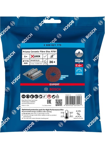 R781 Expert 115 mm 36 Kum Metal Disk Zımpara 2608621779 modelleri
