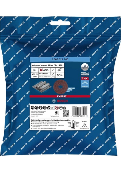 R781 Expert 115 mm 60 Kum Metal Disk Zımpara 2608621780 modelleri