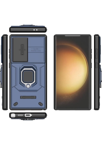 Samsung Galaxy S24 Ultra Darbeye Dayanıklı Kamera Kapaklı Telefon Kılıfı (Yurt Dışından) fiyatları