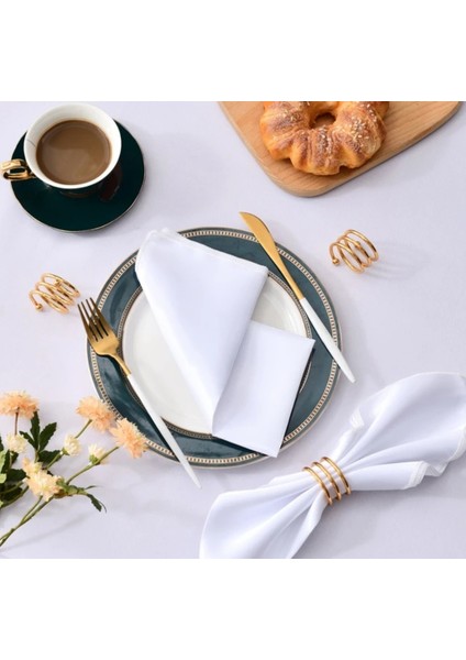 100% Pamuklu Gabardin Mutfak Otel Servis Peçetesi 2 Adet 51 x 51 Cm.