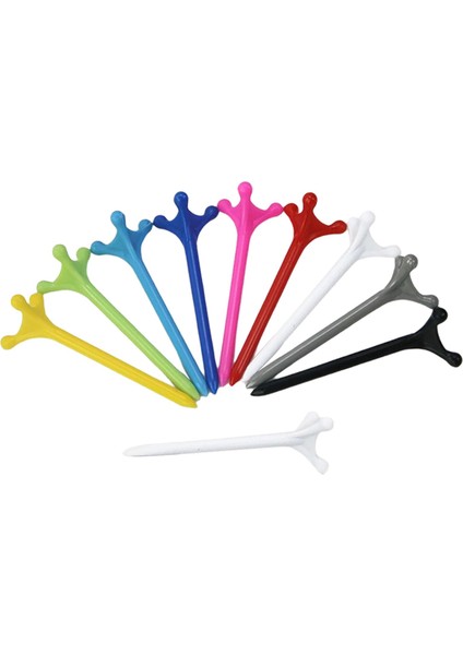 10X 80MM Golf Tees Golf Uygulama Çatalak Profesyonel (Yurt Dışından)