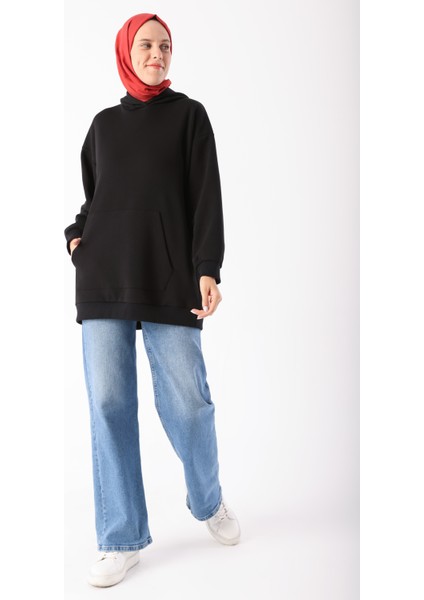 Kanguru Cepli Oversize Sweatshirt